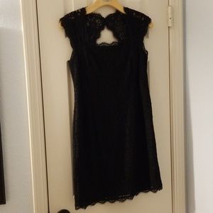 Adrianna Papell Eyelash Lace Mini Dress